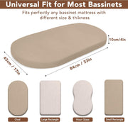 Organic Cotton Muslin Bassinet Sheets (Set of 2)