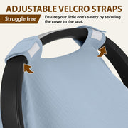 Organic Muslin Cotton Car Seat Cover