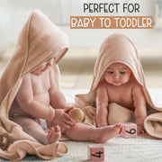 Organic Cotton Low-Twist Woven Hooded Baby Towels