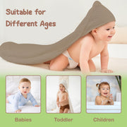 Organic Cotton Muslin Baby Hooded Towels