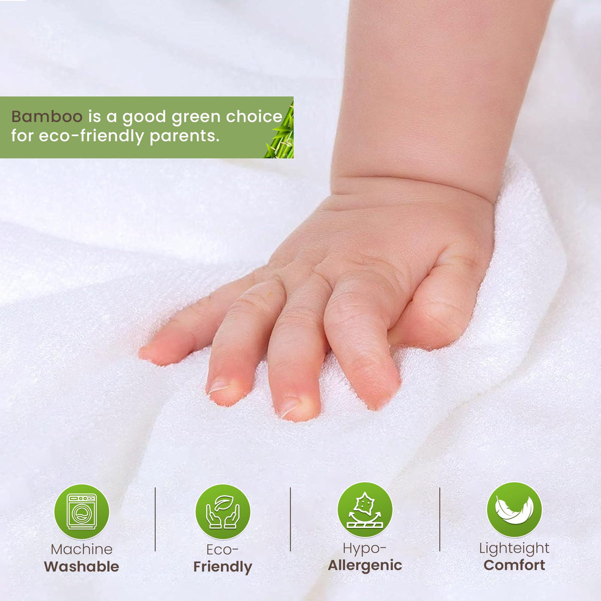 Premium Bamboo Baby Hooded Towel For Infant