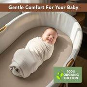 Organic Cotton Muslin Bassinet Sheets (Set of 2)