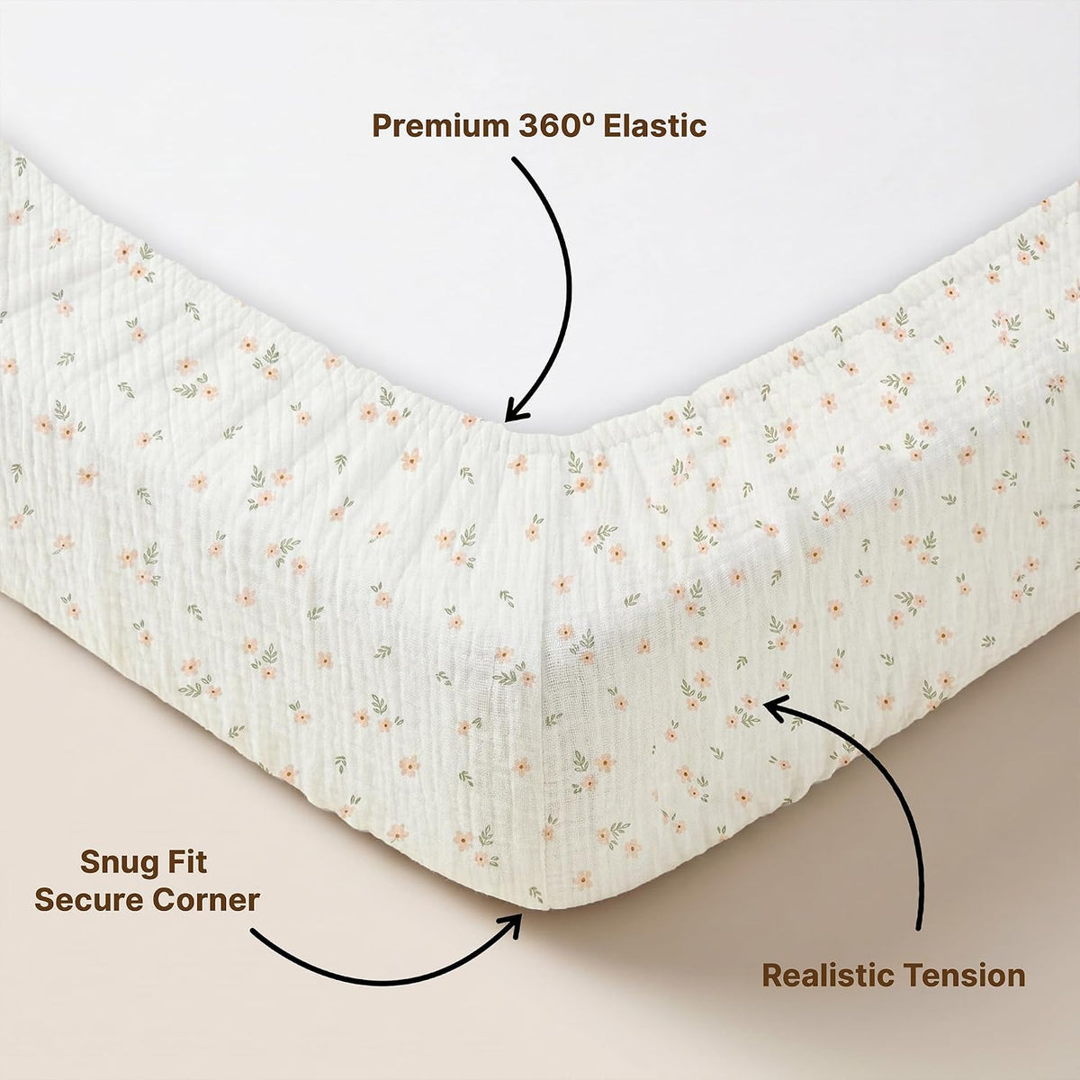 Organic Cotton Muslin Mini Crib Sheets (Set of 2)