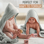 Organic Cotton Low-Twist Woven Hooded Baby Towels