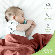 Organic Cotton Muslin Baby Blanket