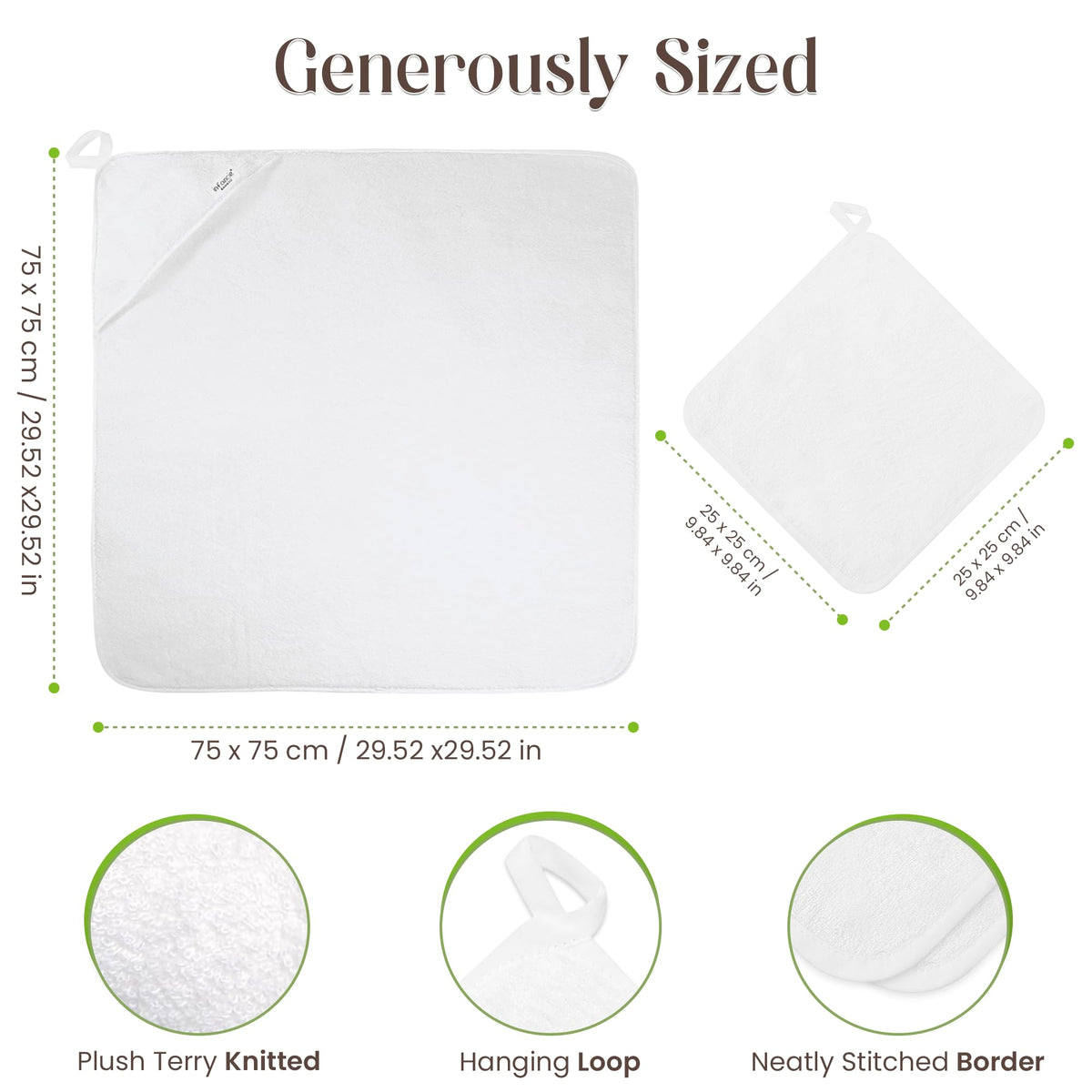 Premium Bamboo Baby Hooded Towel For Infant