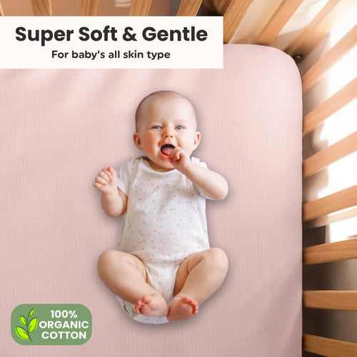 Organic Cotton Muslin Crib Sheets (Set of 2)