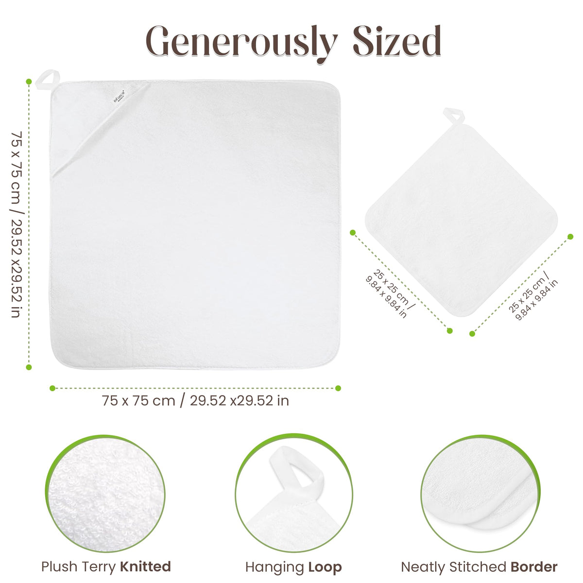 Premium Bamboo Baby Hooded Towel For Infant