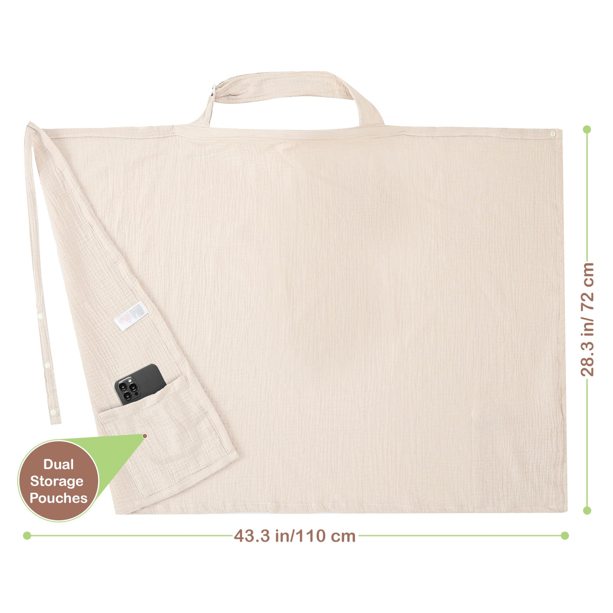 Premium Muslin Nursing Cover for Mothers