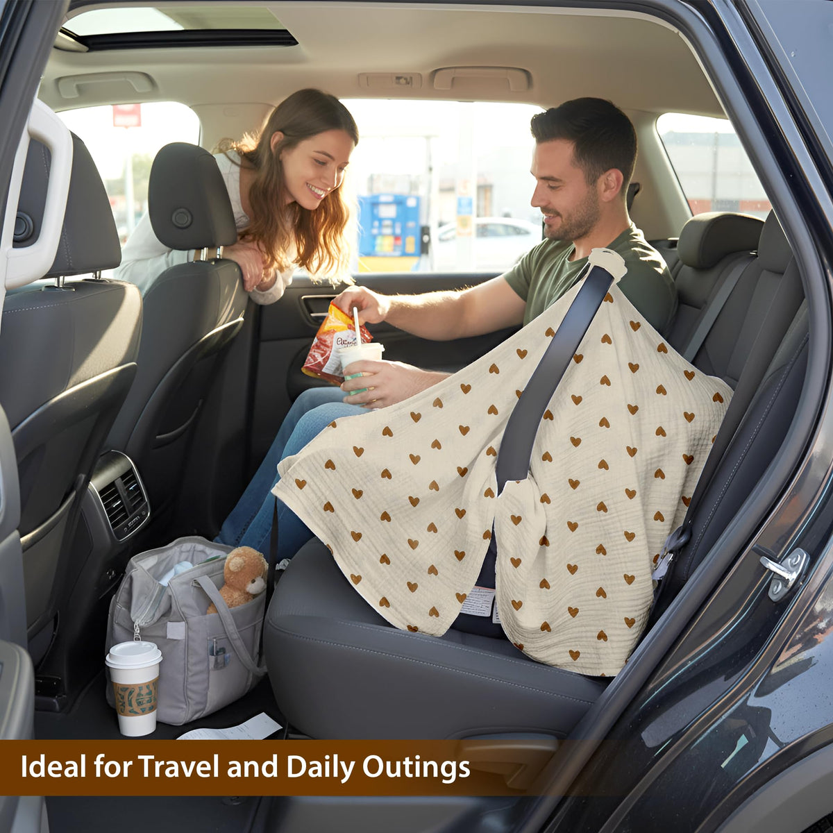 Organic Muslin Cotton Car Seat Cover