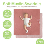 Organic Cotton Muslin Baby Blanket