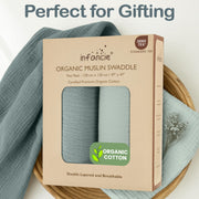Organic Cotton Muslin Baby Blanket