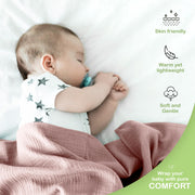 Organic Cotton Muslin Baby Blanket