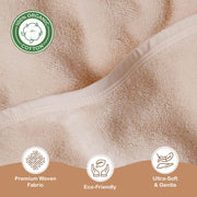 Organic Cotton Low-Twist Woven Hooded Baby Towels