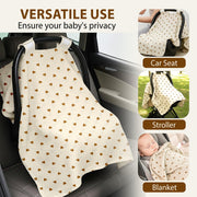 Organic Muslin Cotton Car Seat Cover