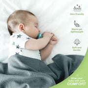 Organic Cotton Muslin Baby Blanket