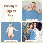 Organic Cotton Muslin Baby Hooded Towels