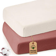 Organic Cotton Muslin Crib Sheets (Set of 2)