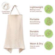 Premium Muslin Nursing Cover for Mothers