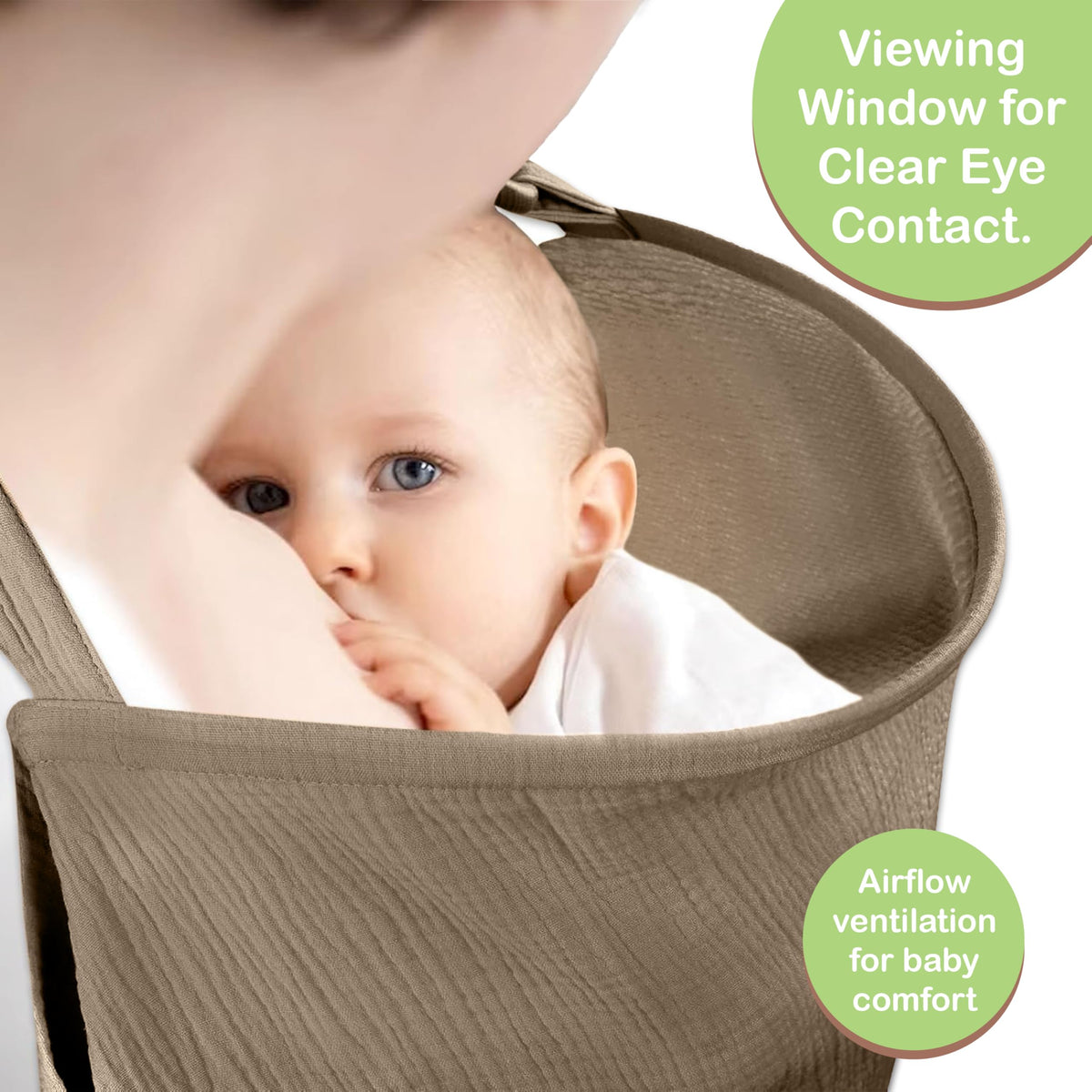 Premium Muslin Nursing Cover for Mothers