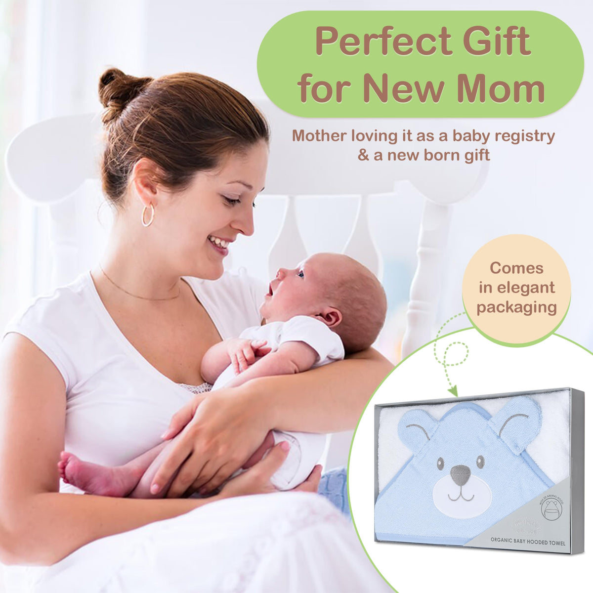 Organic Baby Hooded Towel
