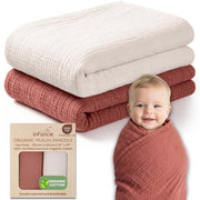 Organic Cotton Muslin Baby Blanket