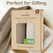 Organic Cotton Muslin Baby Blanket