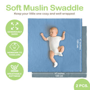 Organic Cotton Muslin Baby Blanket