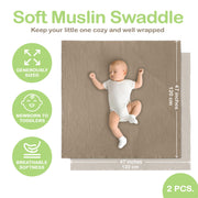 Organic Cotton Muslin Baby Blanket