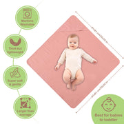 Organic Cotton Muslin Baby Hooded Towels