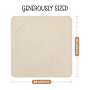 Organic Cotton Low-Twist Woven Hooded Baby Towels