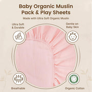 Organic Cotton Muslin Mini Crib Sheets (Set of 2)