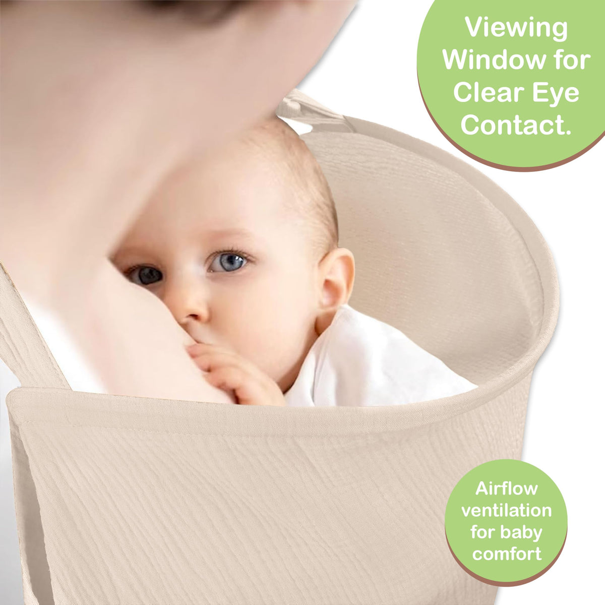 Premium Muslin Nursing Cover for Mothers