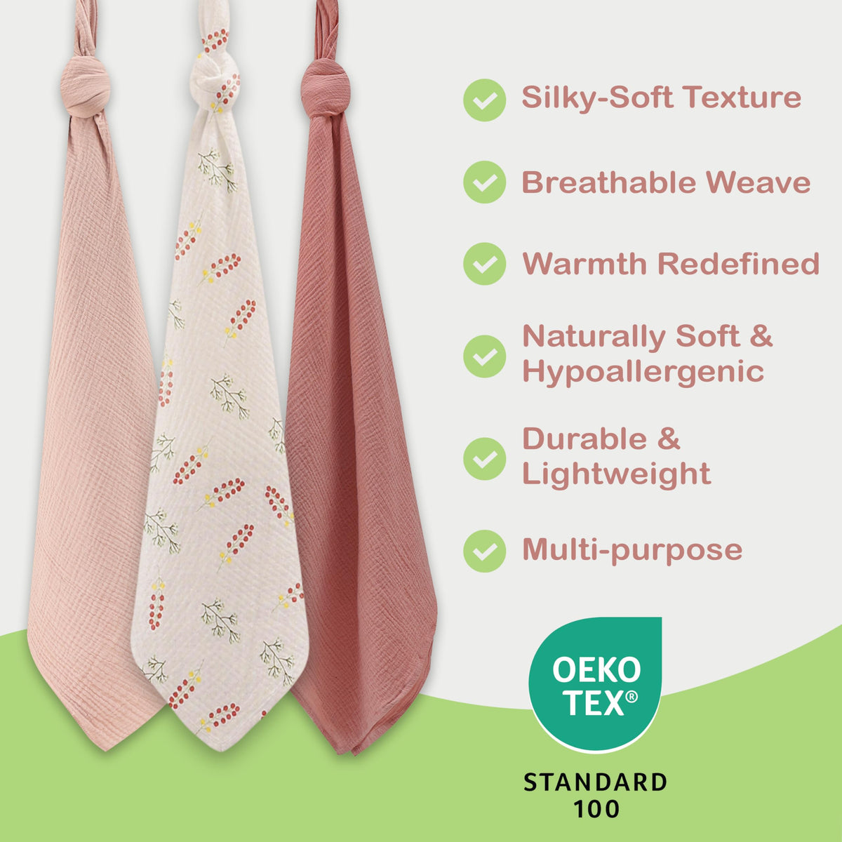 Organic Cotton Muslin Baby Blanket