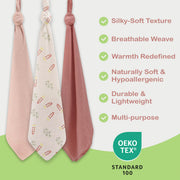 Organic Cotton Muslin Baby Blanket
