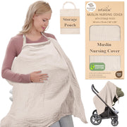 Premium Muslin Nursing Cover for Mothers