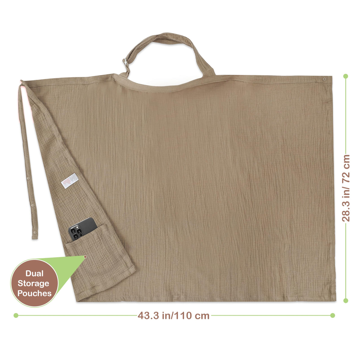 Premium Muslin Nursing Cover for Mothers
