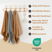 Organic Cotton Muslin Baby Blanket