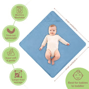 Organic Cotton Muslin Baby Hooded Towels