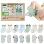 Organic cotton animal baby socks