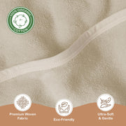 Organic Cotton Low-Twist Woven Hooded Baby Towels