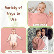 Organic Cotton Muslin Baby Hooded Towels