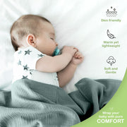 Organic Cotton Muslin Baby Blanket