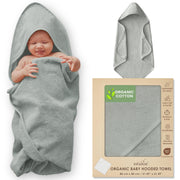 Organic Cotton Low-Twist Woven Hooded Baby Towels