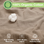Organic Cotton Muslin Baby Blanket