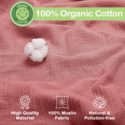Organic Cotton Muslin Baby Blanket