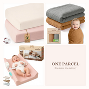 Nursery Sleep Set - Crib Sheets, Muslin Blanket & Changing Pad